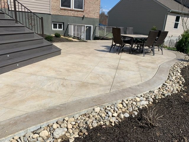 Stamped Concrete (an affordable way to update your Cincinnati patio or backyard a custom look)